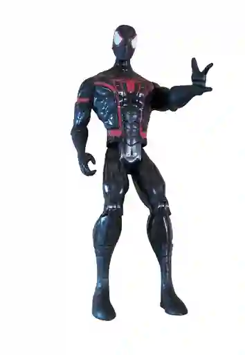 Muñeco Personaje Spiderman Negro 30cm / Sonido.