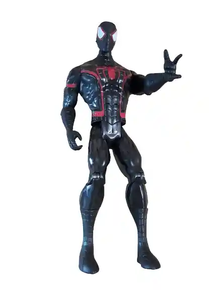 Muñeco Personaje Spiderman Negro 30cm / Sonido.