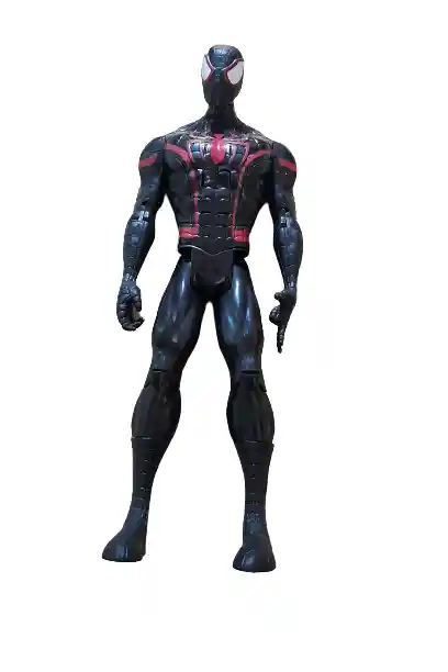 Muñeco Personaje Spiderman Negro 30cm / Sonido.