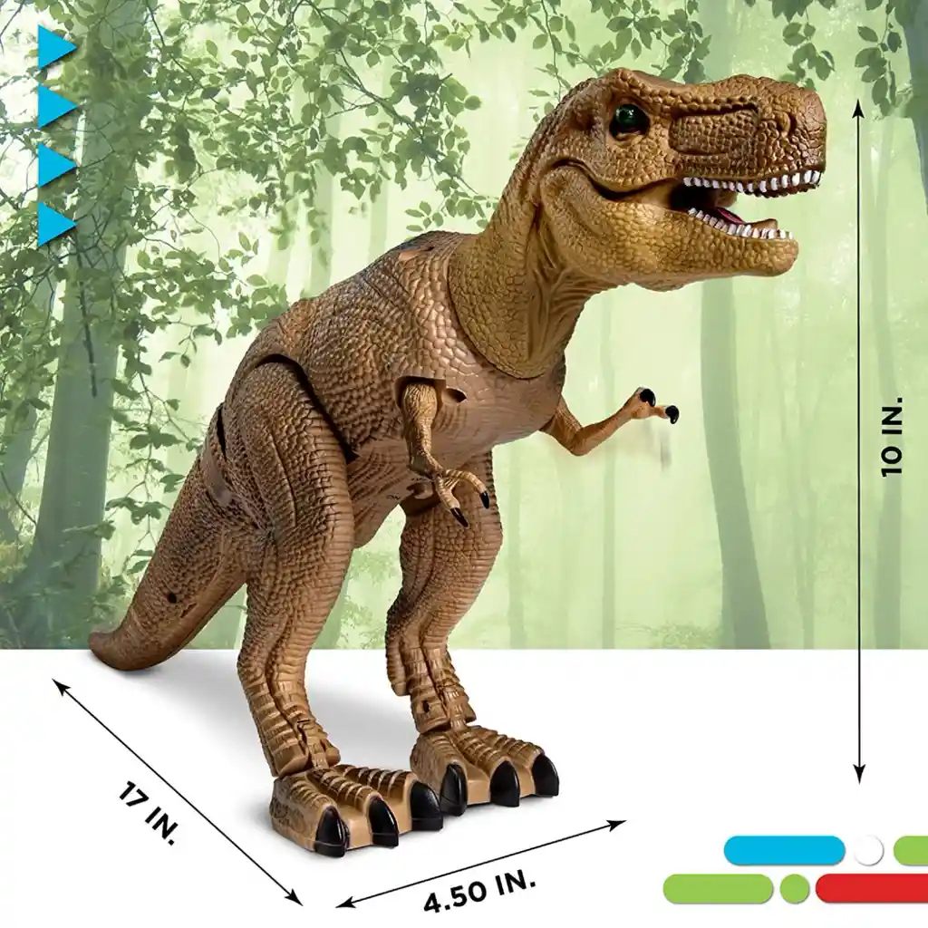 Dinosaurio T-rex Discovery Control Remoto Luces Y Sonidos