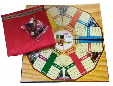 Parqués Magnético Plegable Doble Cara 6 Y 4 Puestos 40x40