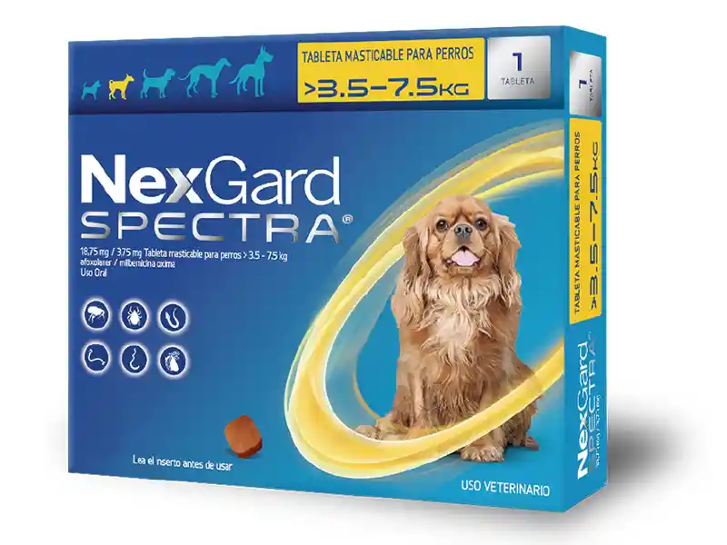 Nexgard Spectra 3.5-7.5 Kg X 1 Tableta