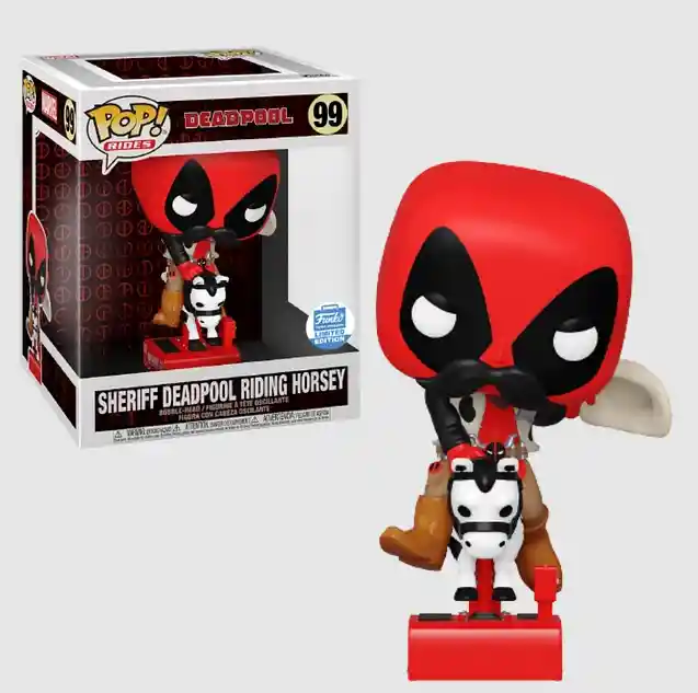 Funko Pop Sheriff Deadpool Riding Horsey Deadpool 99 Funko Shop