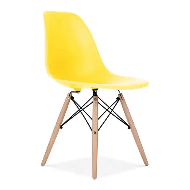 Escritorio Small Wengue + Silla Eames Amarillo