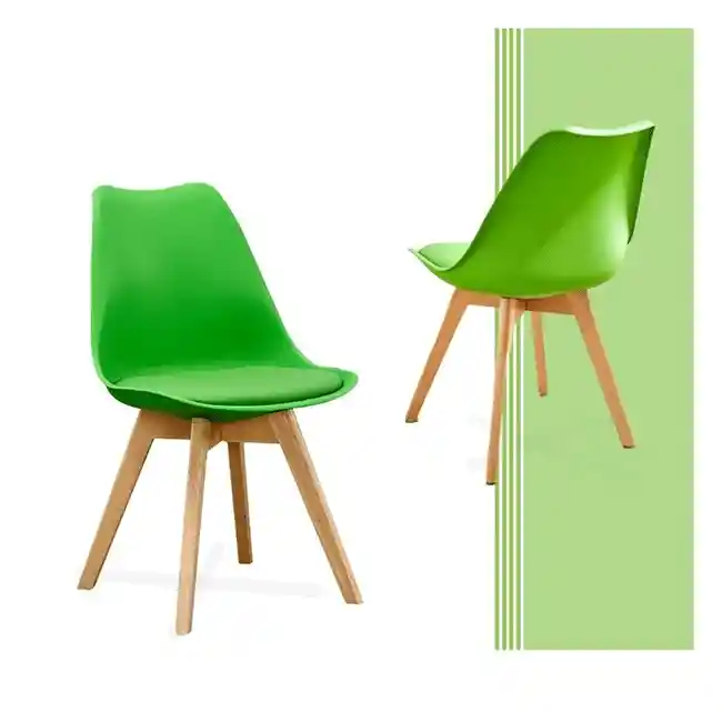 Silla Milano Tapizada Verde