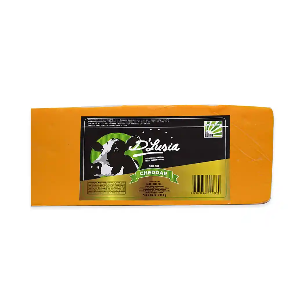  Queso  D Lusia  Cheddar Bloque 