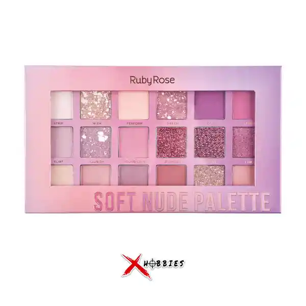 Paleta De Sombras Soft Nude By RUBY ROSE 
