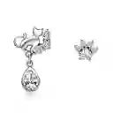 Aretes Para Mujer Gato Circones Fabricados En Plata 925