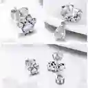 Aretes Para Mujer Gato Circones Fabricados En Plata 925