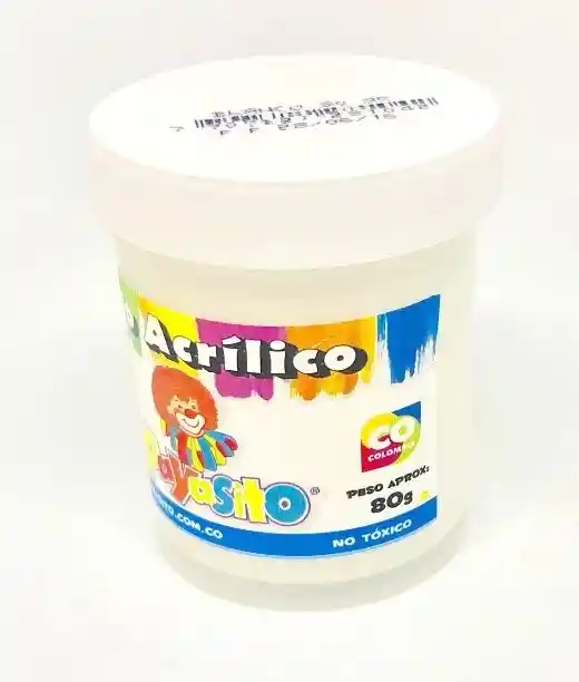 Payasito Tempera 80G - Blanco