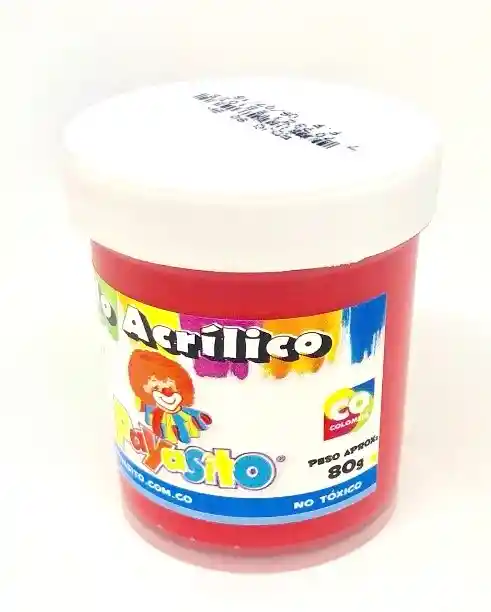 Payasito Tempera 80G - Rojo