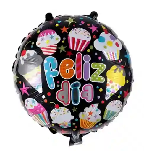 Globo Metalizado Feliz Dia Cupcake