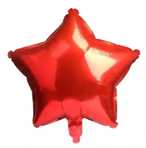 Globo Metalizado Estrella Roja