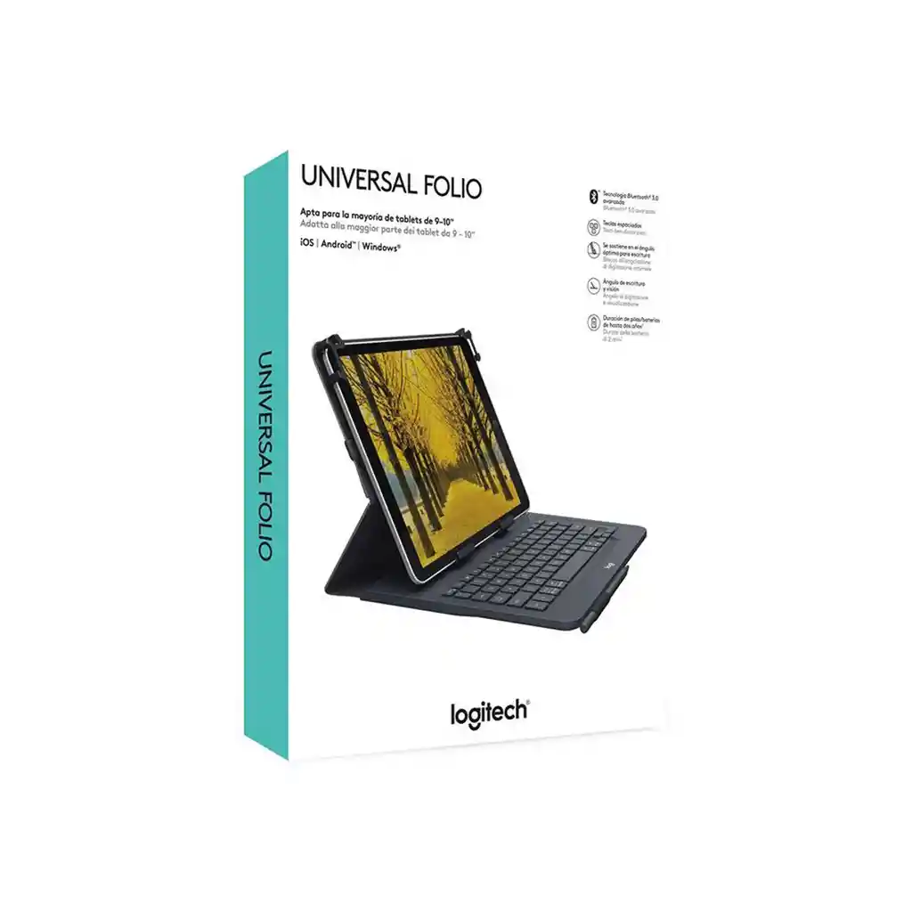 Logitech Folio Para Tablets Con Teclado Bluetooth Integrado,Ingles