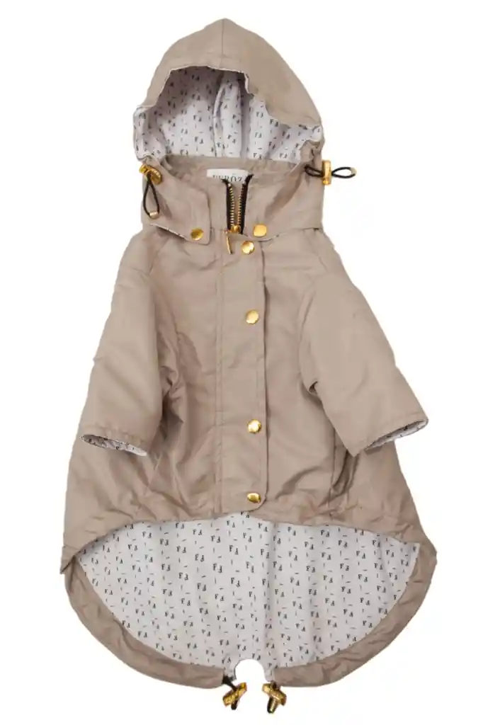 Chaqueta Impermeable Beige Xl