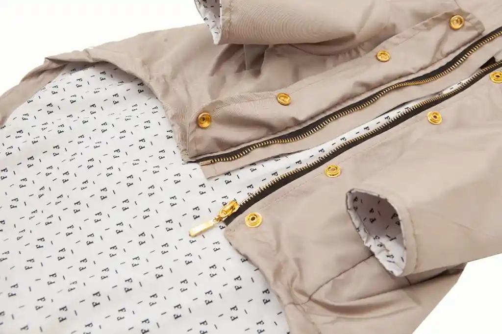 Chaqueta Impermeable Beige Xl