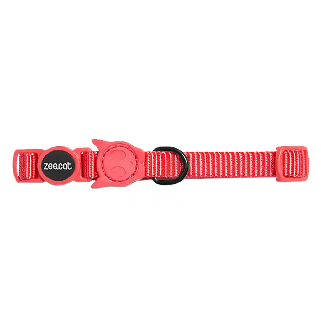 Neon Coral Zee Cat Collar