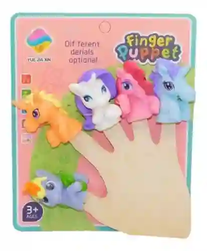 Títere Pony X 5 Para Dedos Regalo Niños