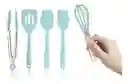 Set Mini Utensilios De Cocina Silicona Pinza Para Niños 5pz