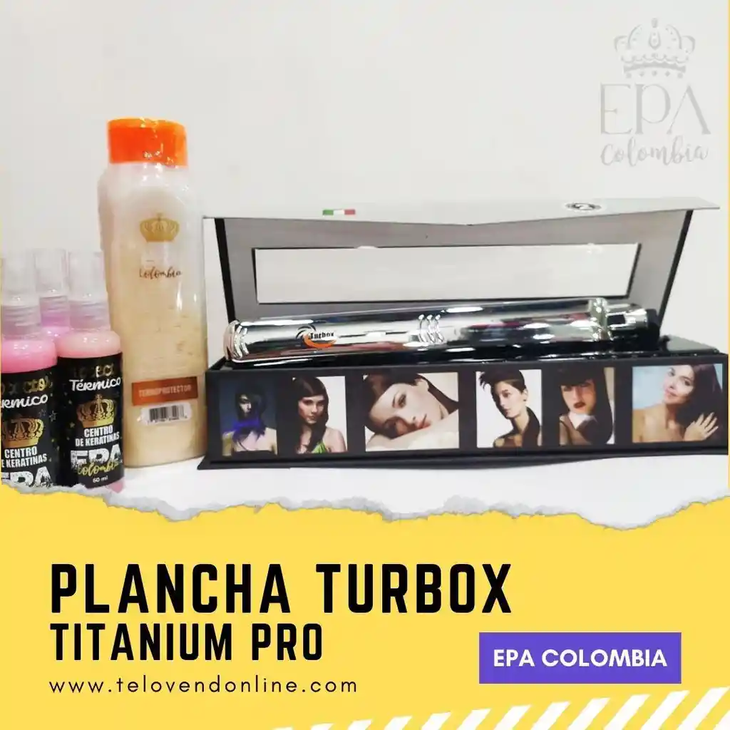 Plancha Professional Turbox Nt-1000 Titanio