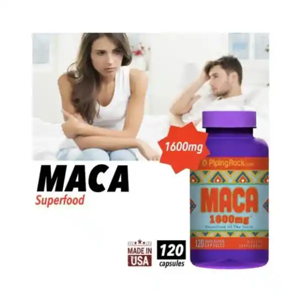 Maca Peruana 1600 Mg 120 Capsulas Importadas