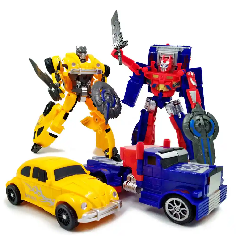 Robot Change Transformers X2 Juguete Carros Niños