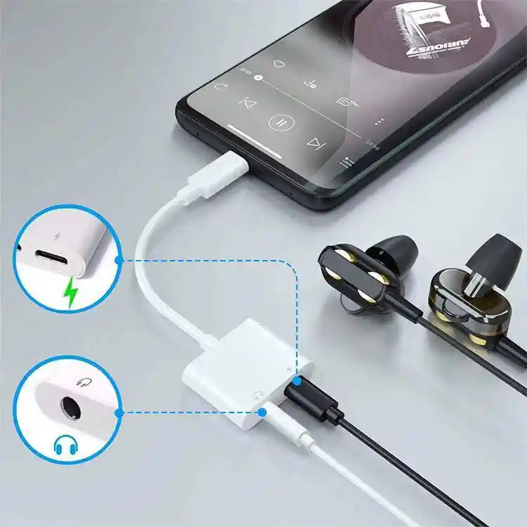 Adaptador Iphone 2 En 1 - Lightning/3.5mm