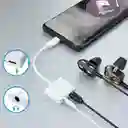 Adaptador Iphone 2 En 1 / Lightning-3.5mm