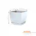 Matera Coubi Cuadrada 16 Cm Blanco