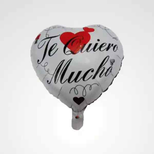 Globo Corazón “te Quiero” Con Copa Y Soporte