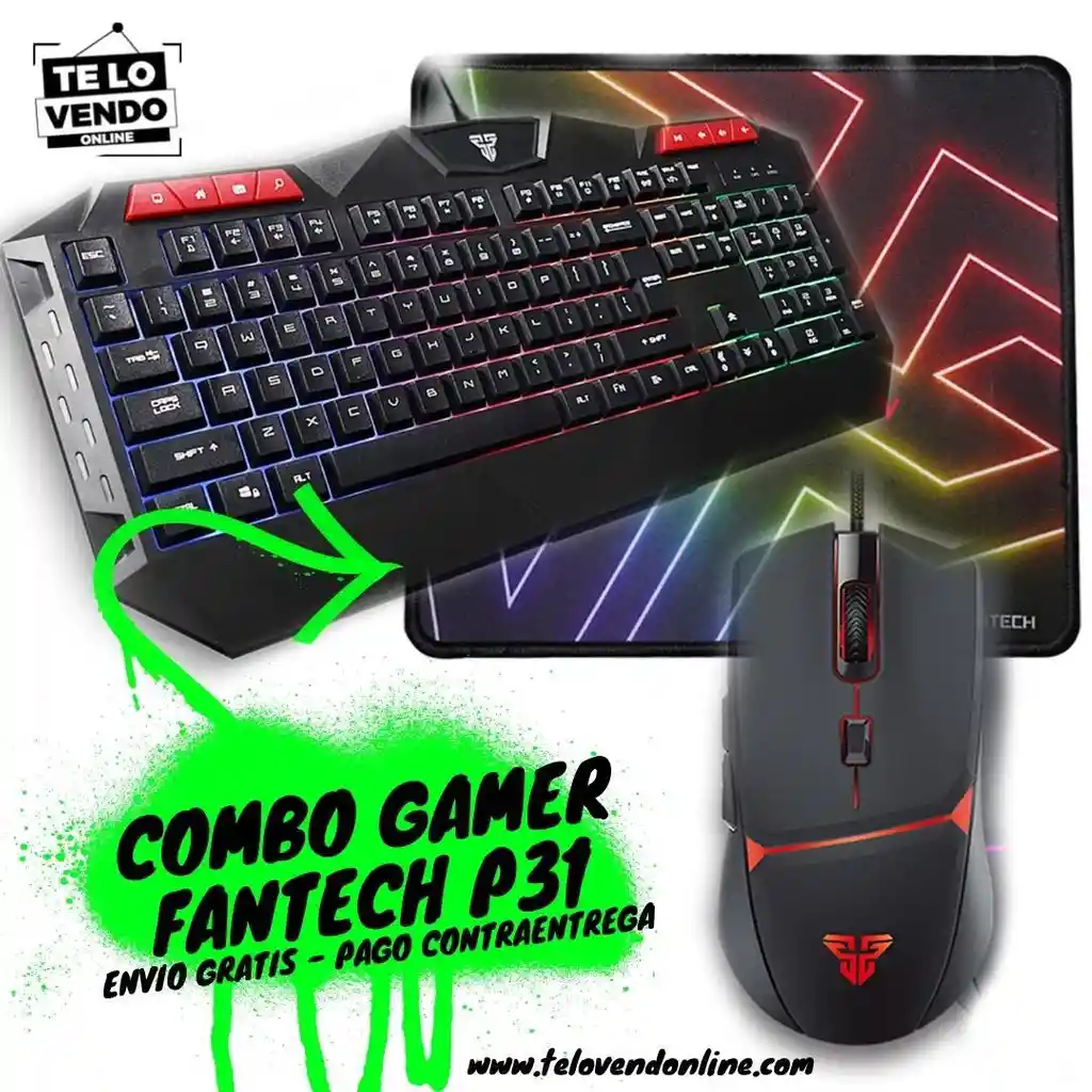 Combo Gamer Fantech P31 3 Accesorios