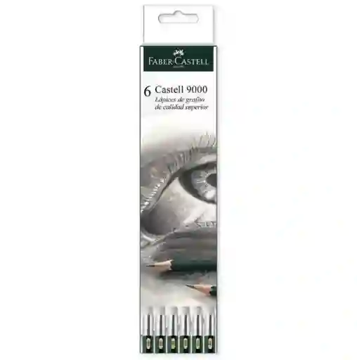 Faber Castell Caja Lapiz X6 Artistico 8b-6b-2b-hb-2h-4h