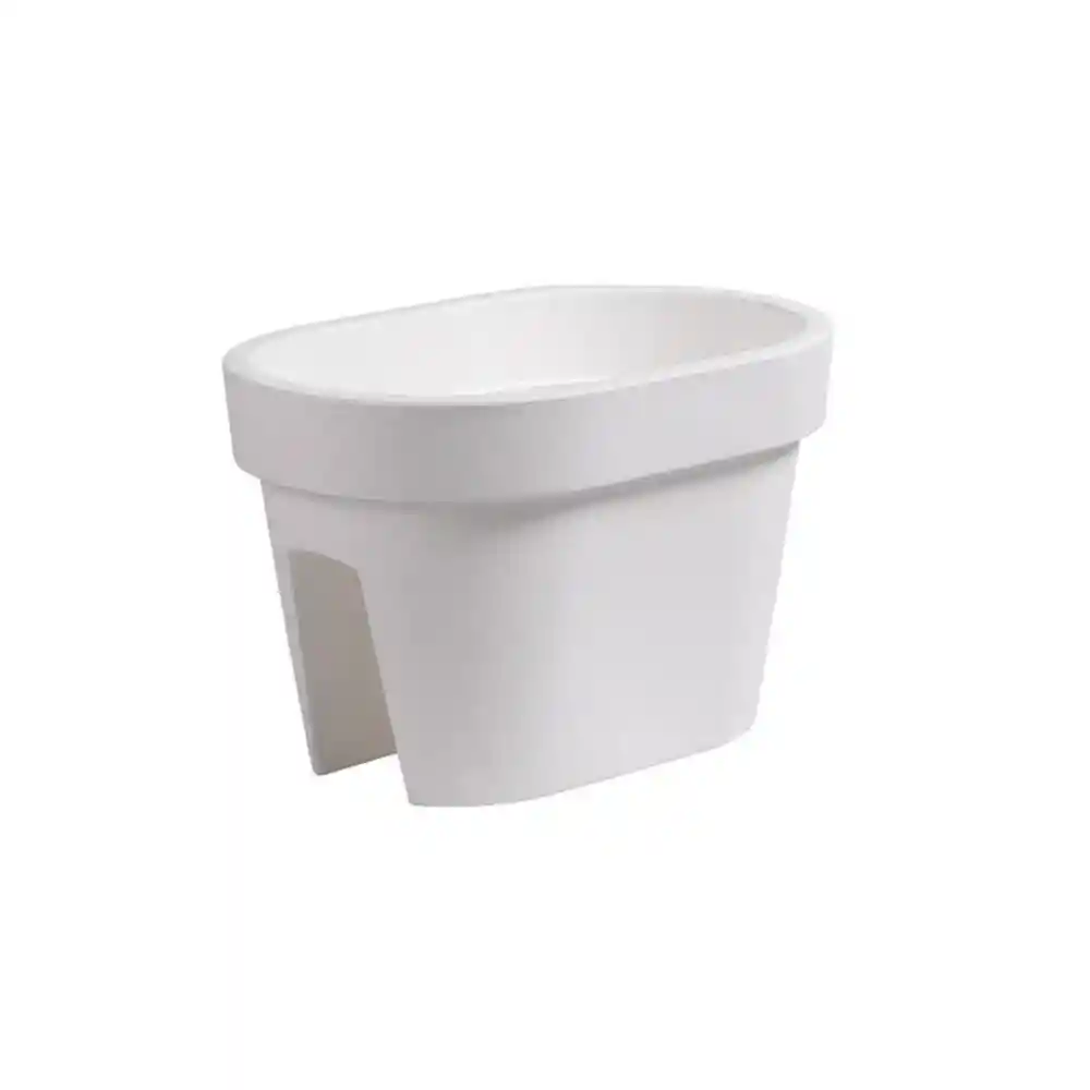 Jardinera Balcón Lofly 40 Cm Blanco