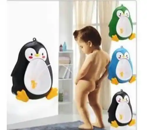 Orinal Pingüíno Niños Divertido Portátil Colores Surtidos