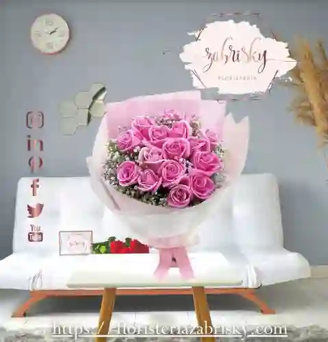 Flores En Pereira Rosas Rosadas 48 Unidades En Ramillete