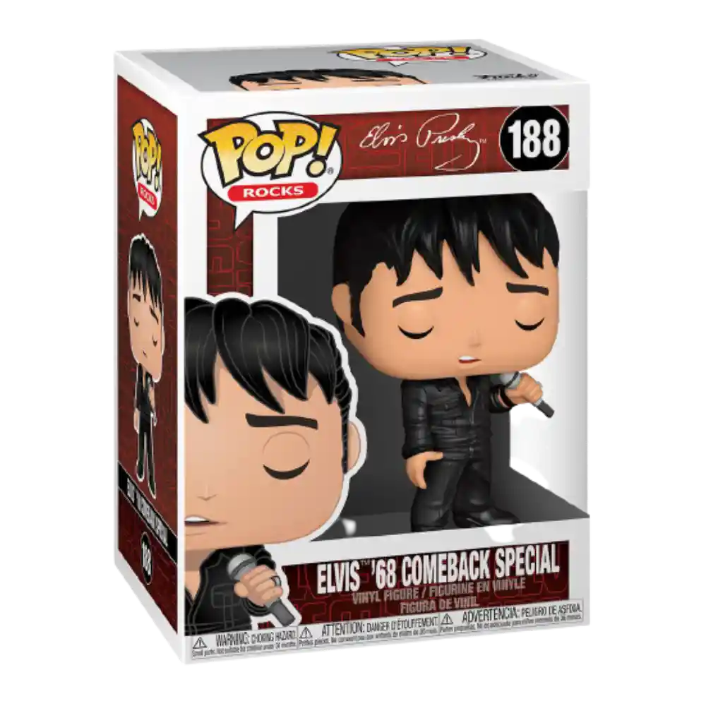 Funko Pop Elvis 68 Comeback Special 188