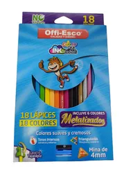 Caja De Colores X 18 Und Offi-esco