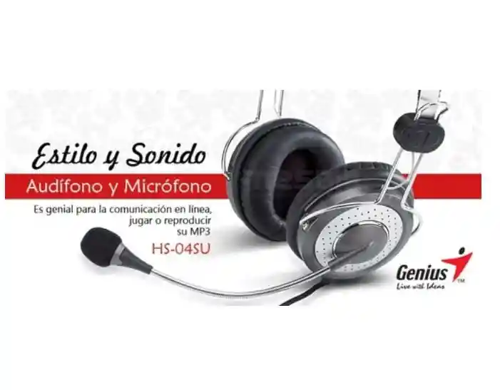 Diadema Audifono Genios Hs-04su