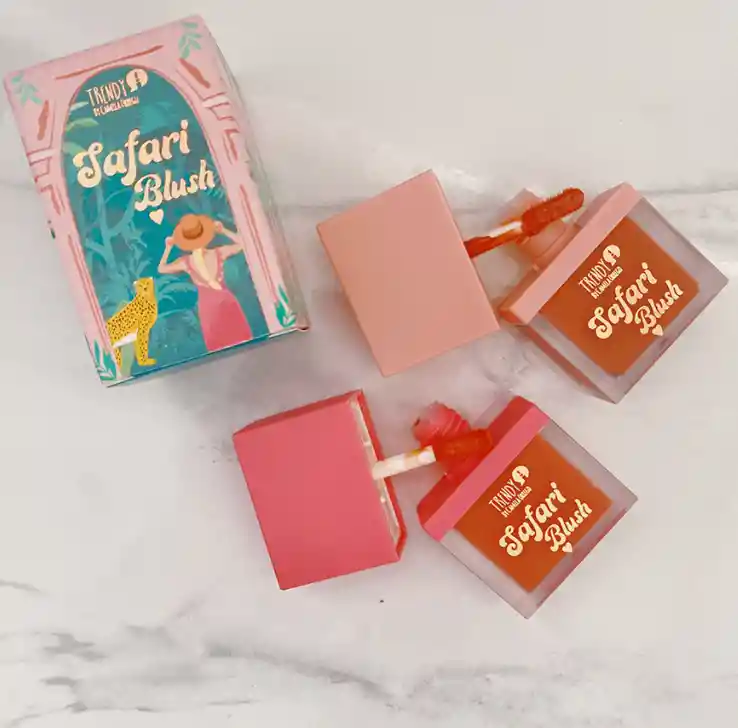  Kit Duo Rubor Liquido Safari Blush TRENDY Ref Sb18 