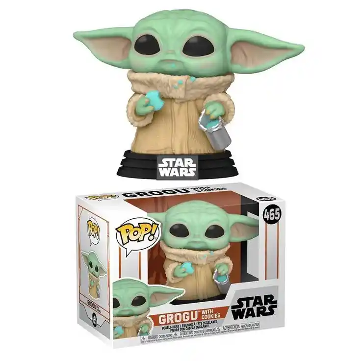 Funko Pop Star Wars Grogu Baby Yoda Con Galleta Original