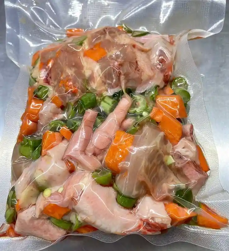 Viseras De Pollo Con Verduras