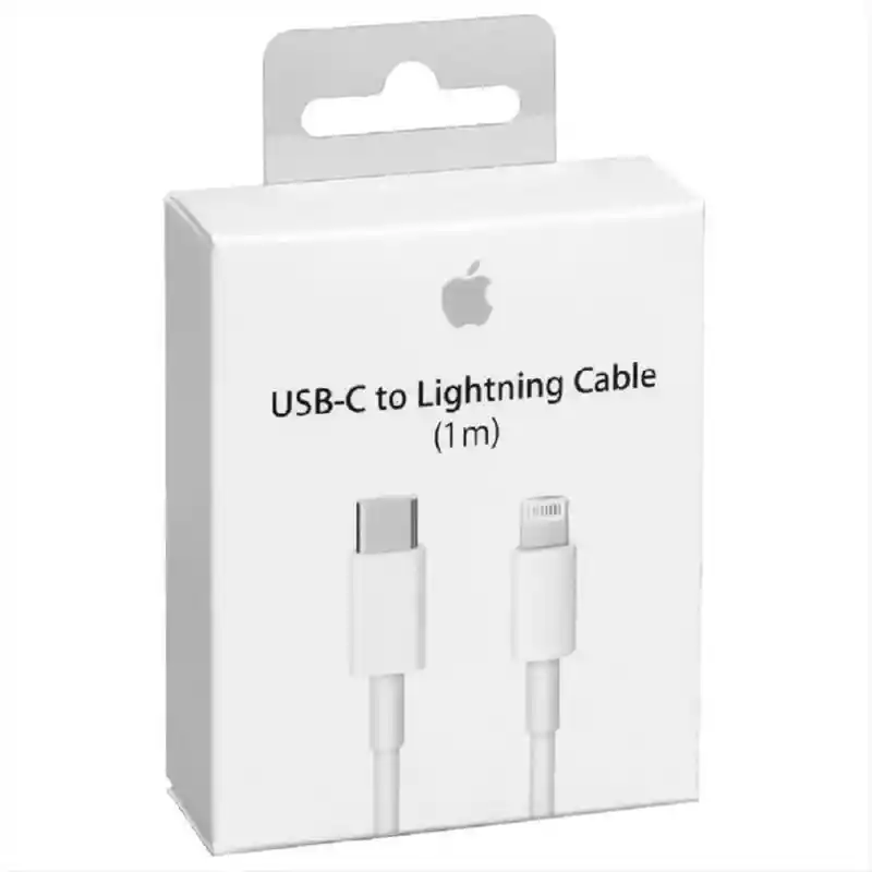 Cargador Iphone Apple 20w + Cable Usb C A Lightning De 1 Metro