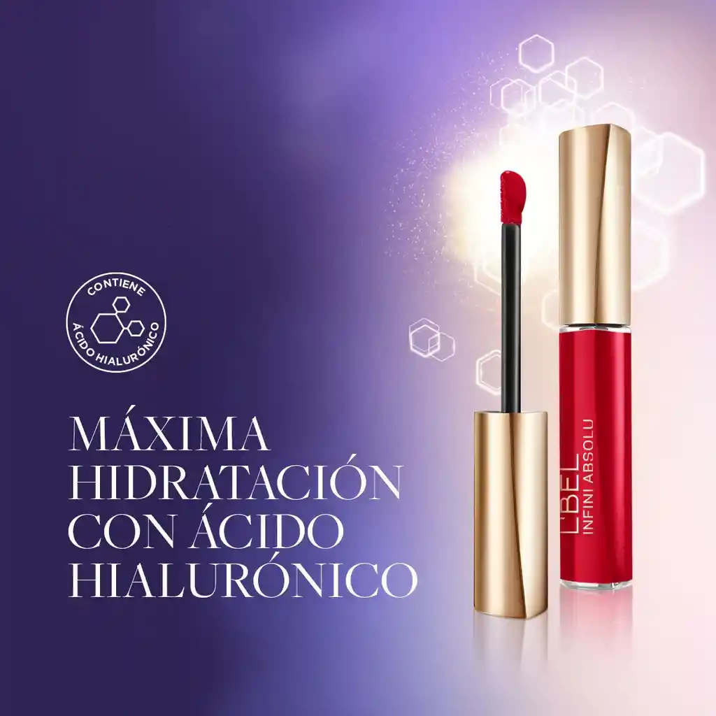 Lbel Infini Absolu Labial Liquido No Transfer Con Acido Hialuronico Tono Vin Exuberant