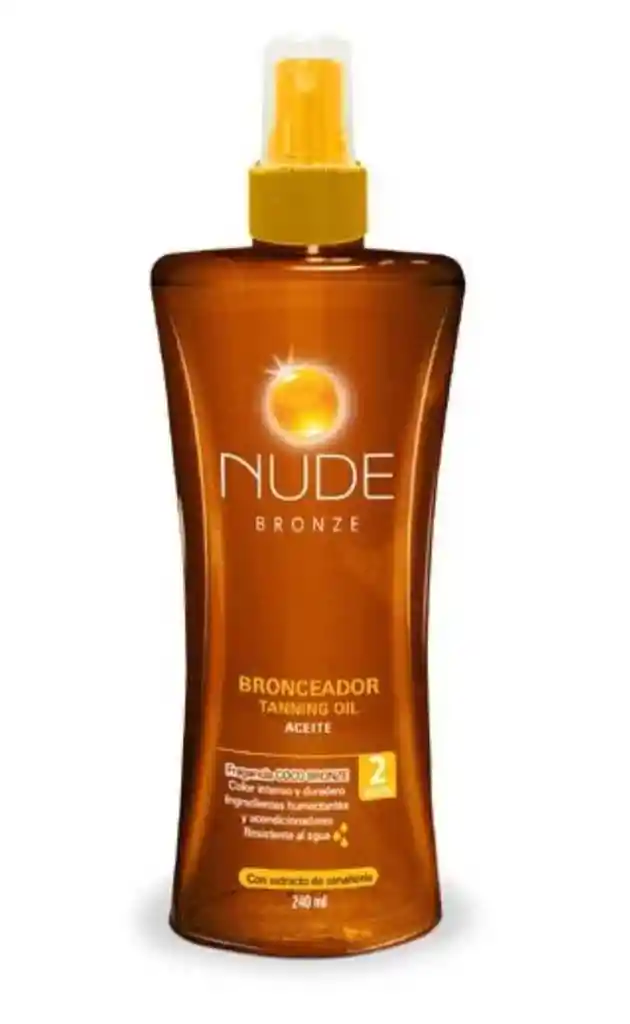 Nude Bronceador En Aceite Spf 2 240 Ml