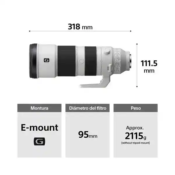 Sony Lente Fe 200-600 Mm F5.6-6.3 G Oss