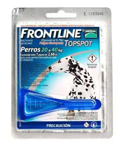 Frontline Pipeta Para Perros De 20 A 40 Kilos