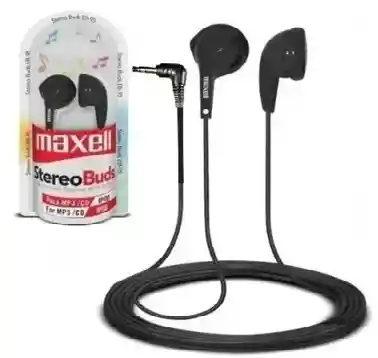 Audifono Auricular Maxell Eb - 95 Stereo Buds Boton 3.5 Sonido Claro