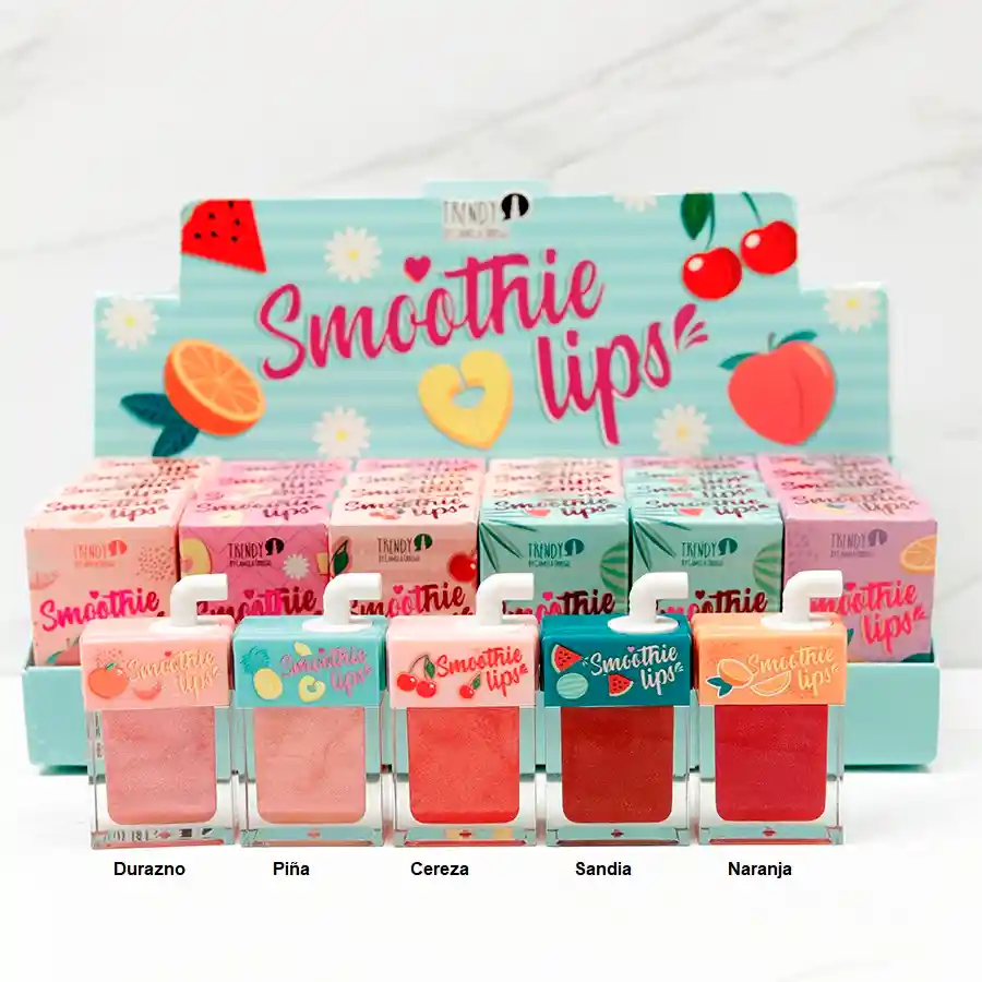 TRENDY Brillo Voluminizador Smoothie Lips Naranja