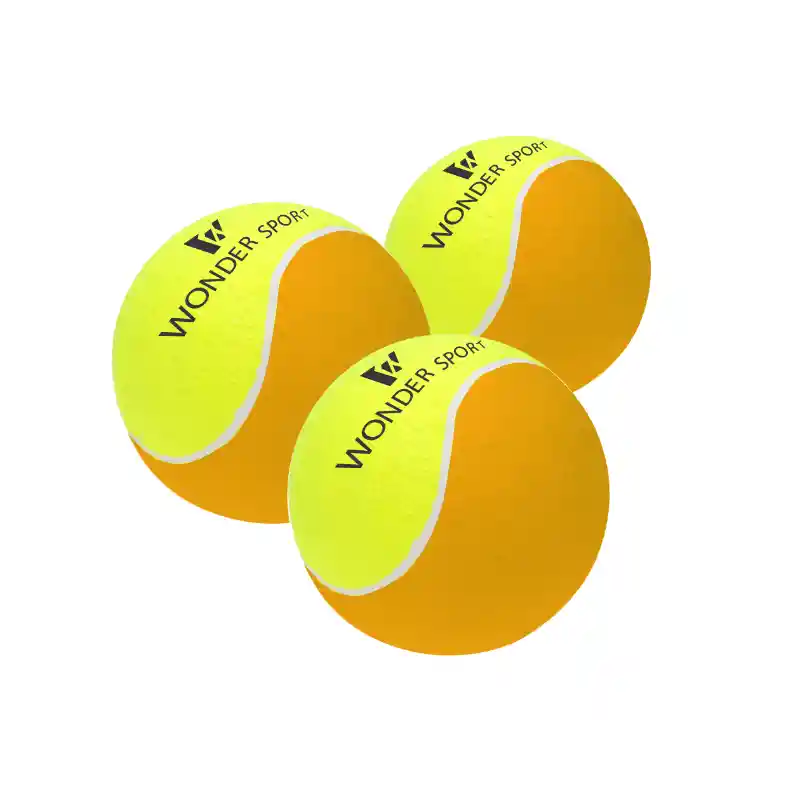 Pelotas De Tenis De Campo Bolas X 3 Unidades Wonder Sport