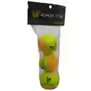 Pelotas De Tenis De Campo Bolas X 3 Unidades Wonder Sport